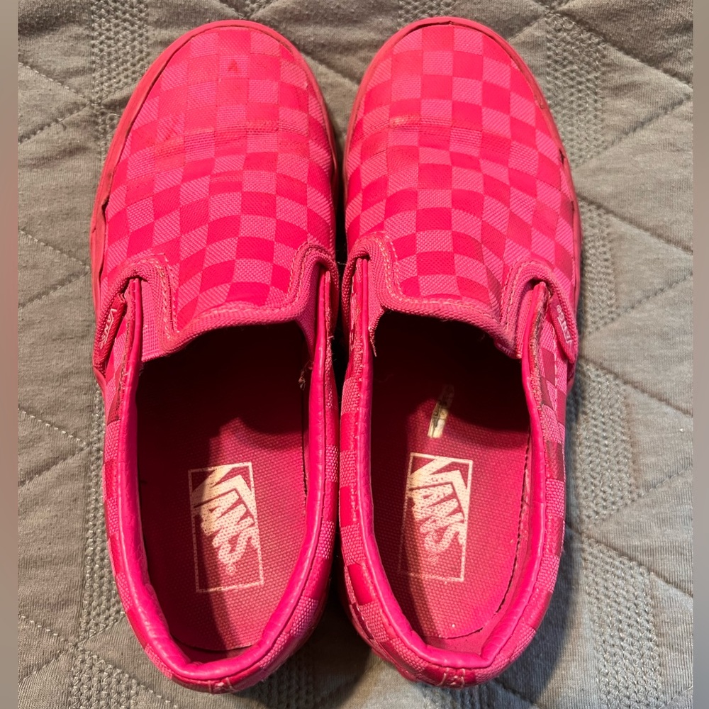 Vans hot pink youth size 1.5